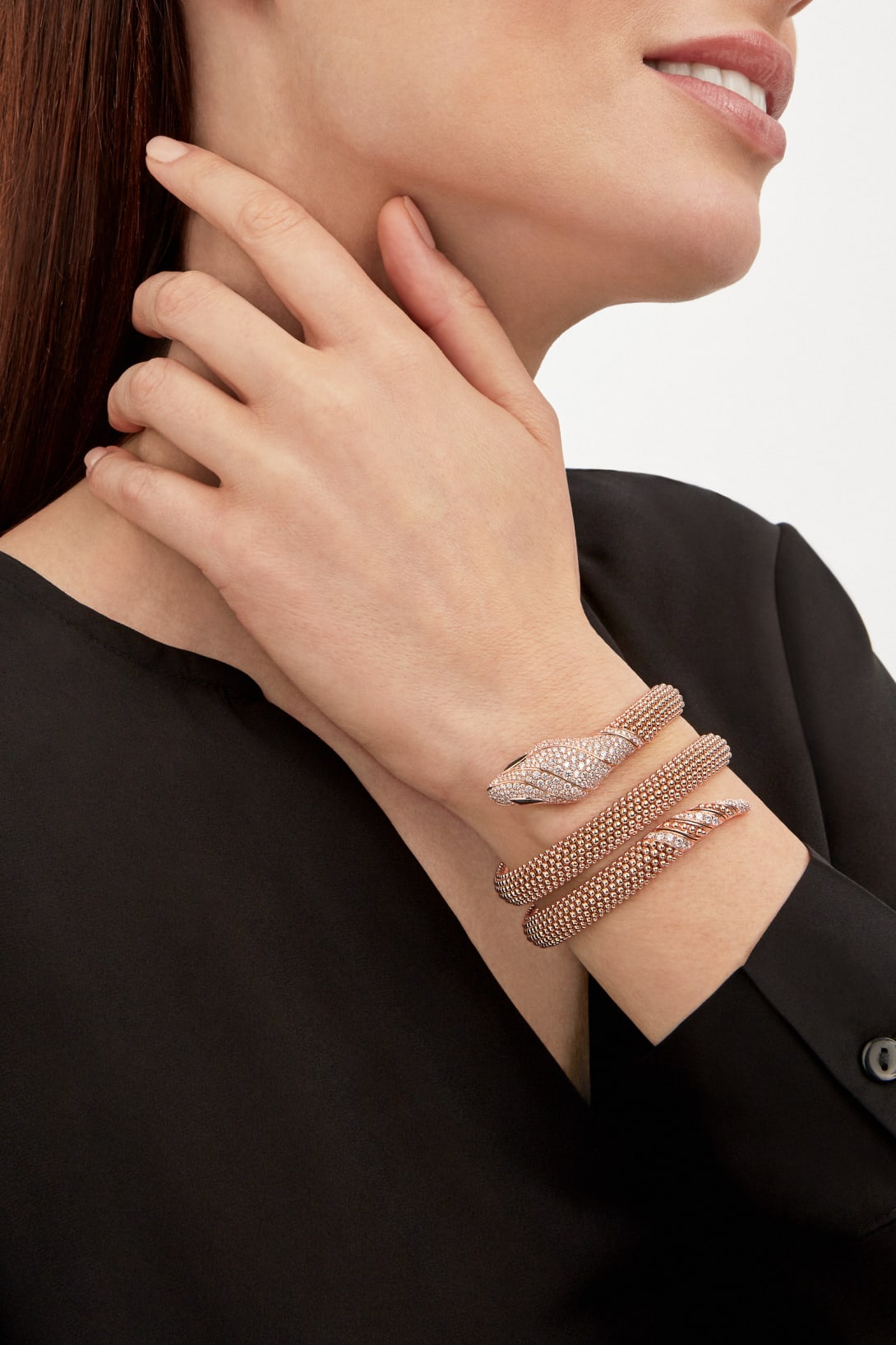 Carave Paris Serpente Pavé Beaded Double Wrap Bracelet