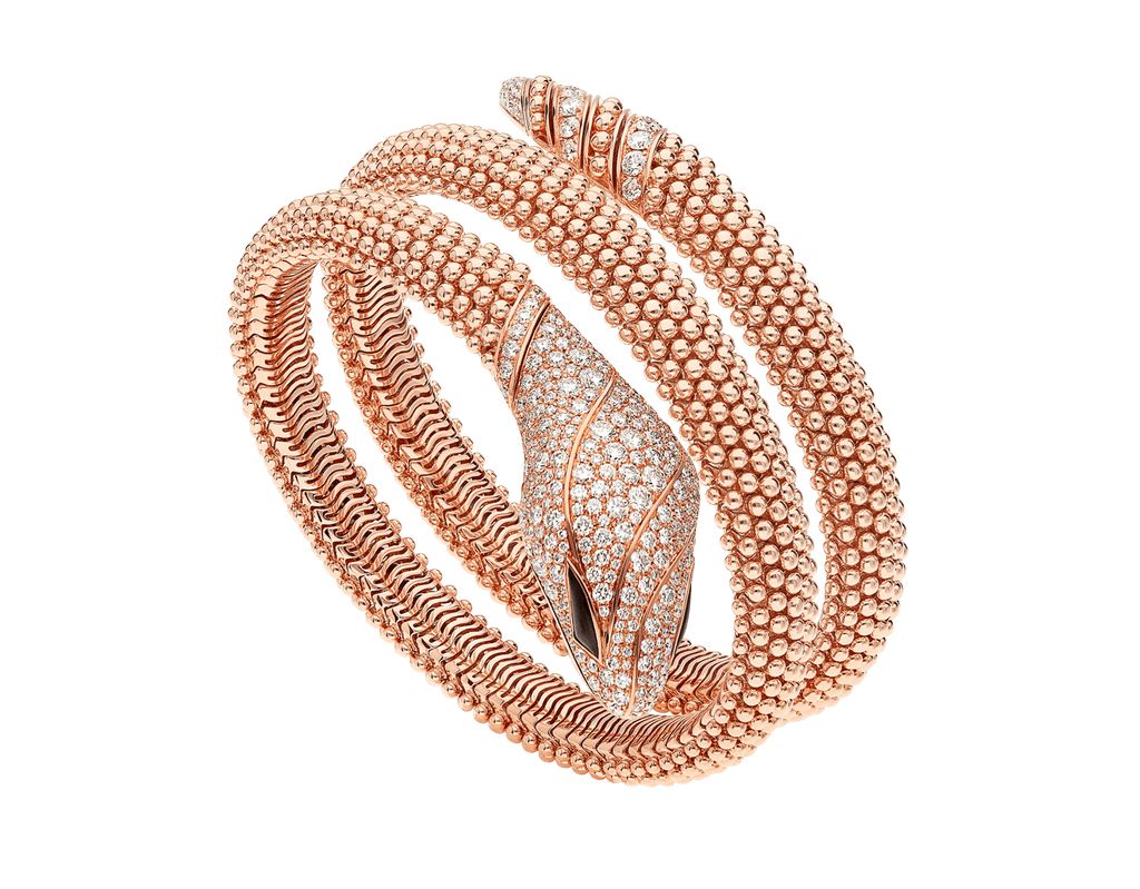 Carave Paris Serpente Pavé Beaded Double Wrap Bracelet