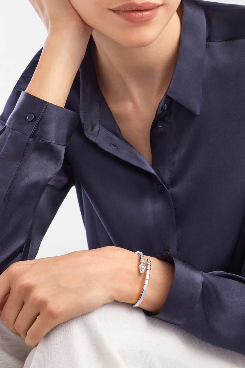 Carave Paris Serpente Slim Diamond Wrap Bracelet