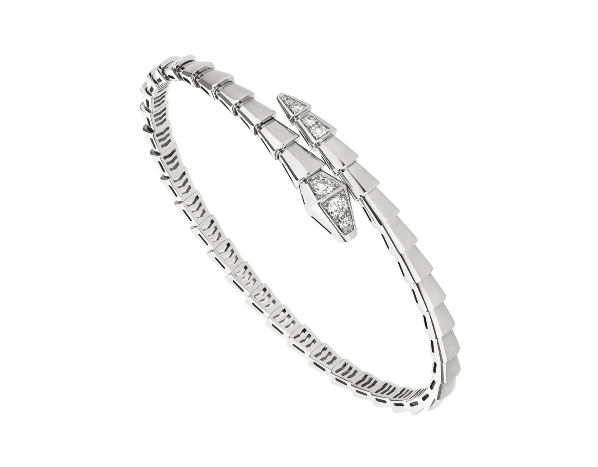 Carave Paris Serpente Slim Diamond Wrap Bracelet