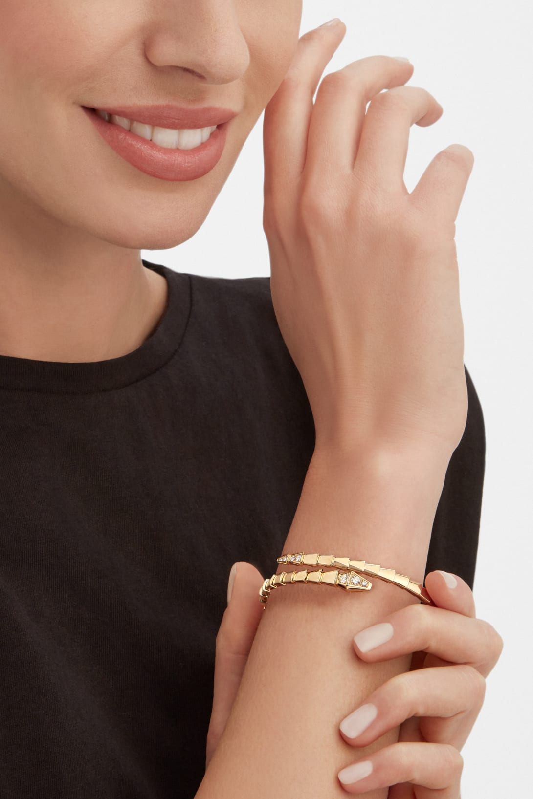 Carave Paris Serpente Slim Diamond Wrap Bracelet