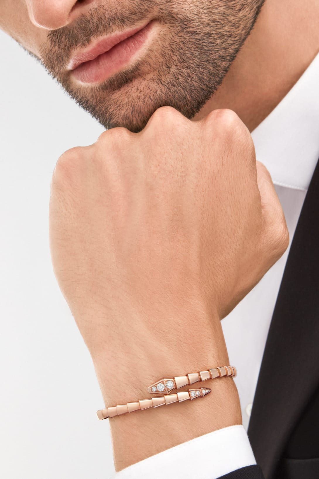Carave Paris Serpente Slim Diamond Wrap Bracelet
