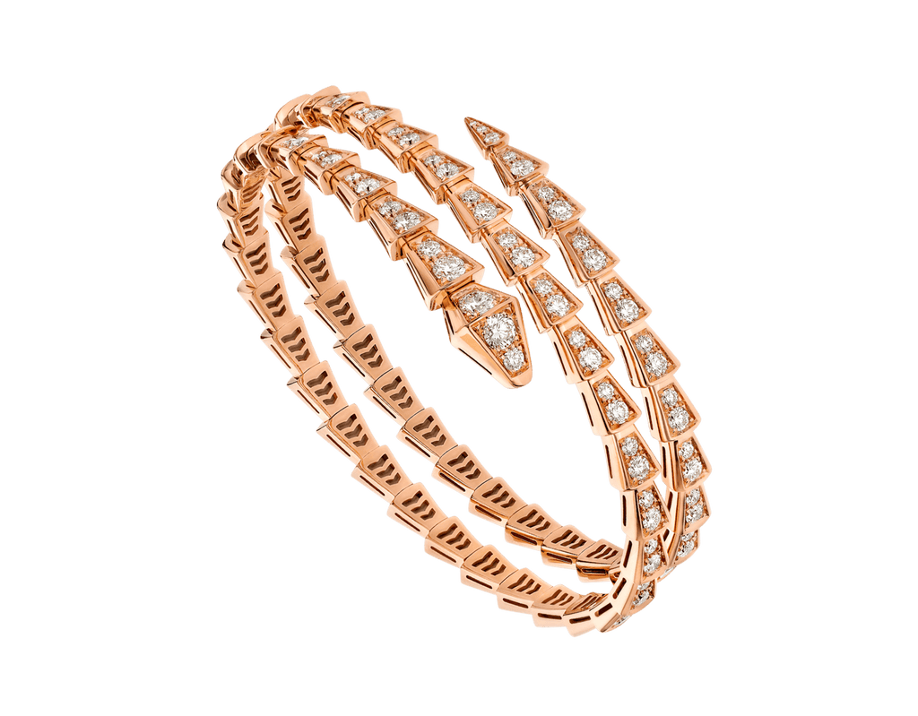 Carave Paris Serpente Spiral Diamond Wrap Bracelet