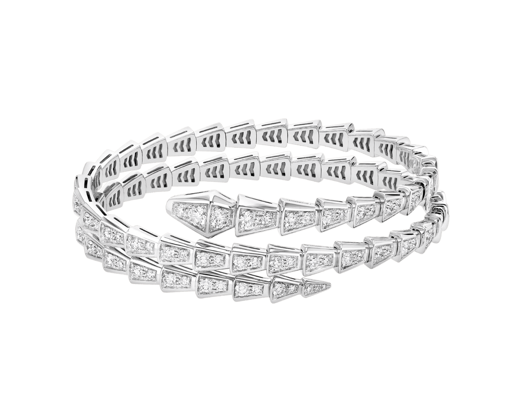 Carave Paris Serpente Spiral Diamond Wrap Bracelet