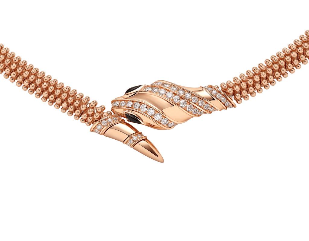 Carave Paris Serpenti Diamond Mesh Collar Necklace