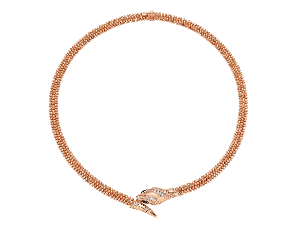 Carave Paris Serpenti Diamond Mesh Collar Necklace