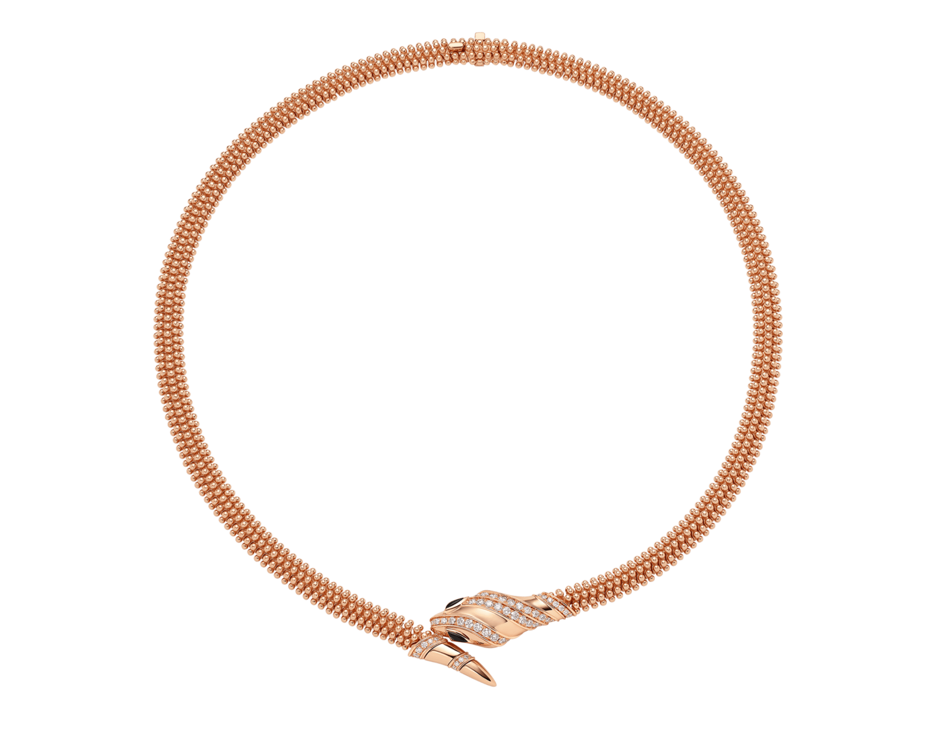 Carave Paris Serpenti Diamond Mesh Collar Necklace