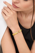 Carave Paris Serpenti Flex Diamond Open Cuff Bracelet