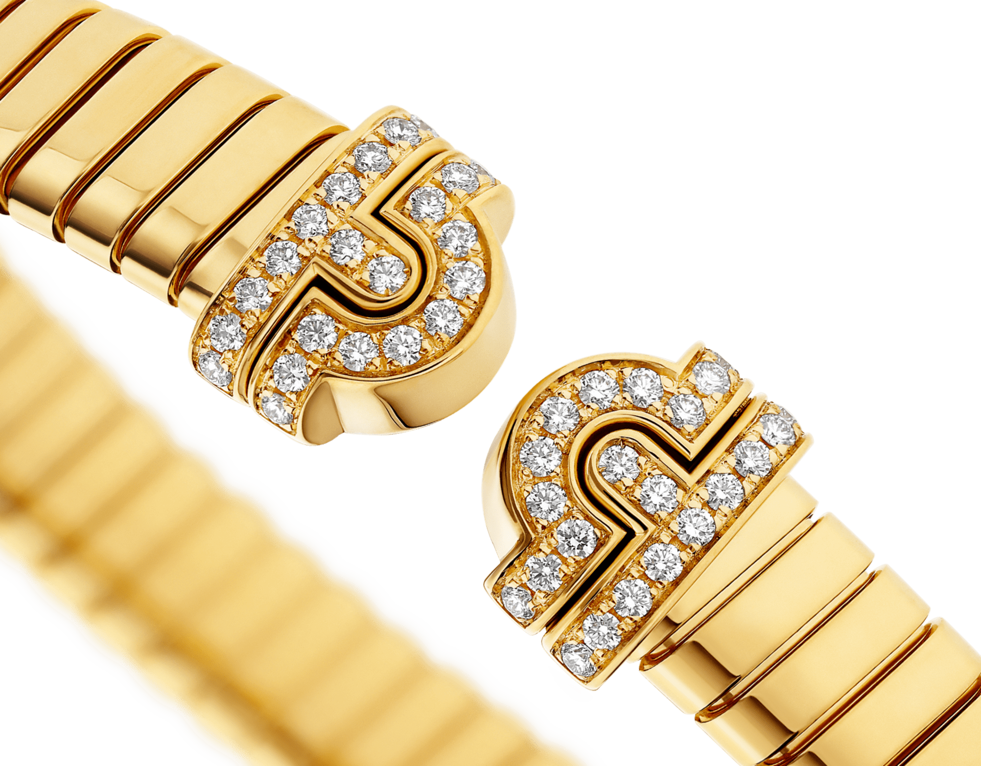 Carave Paris Serpenti Flex Diamond Open Cuff Bracelet