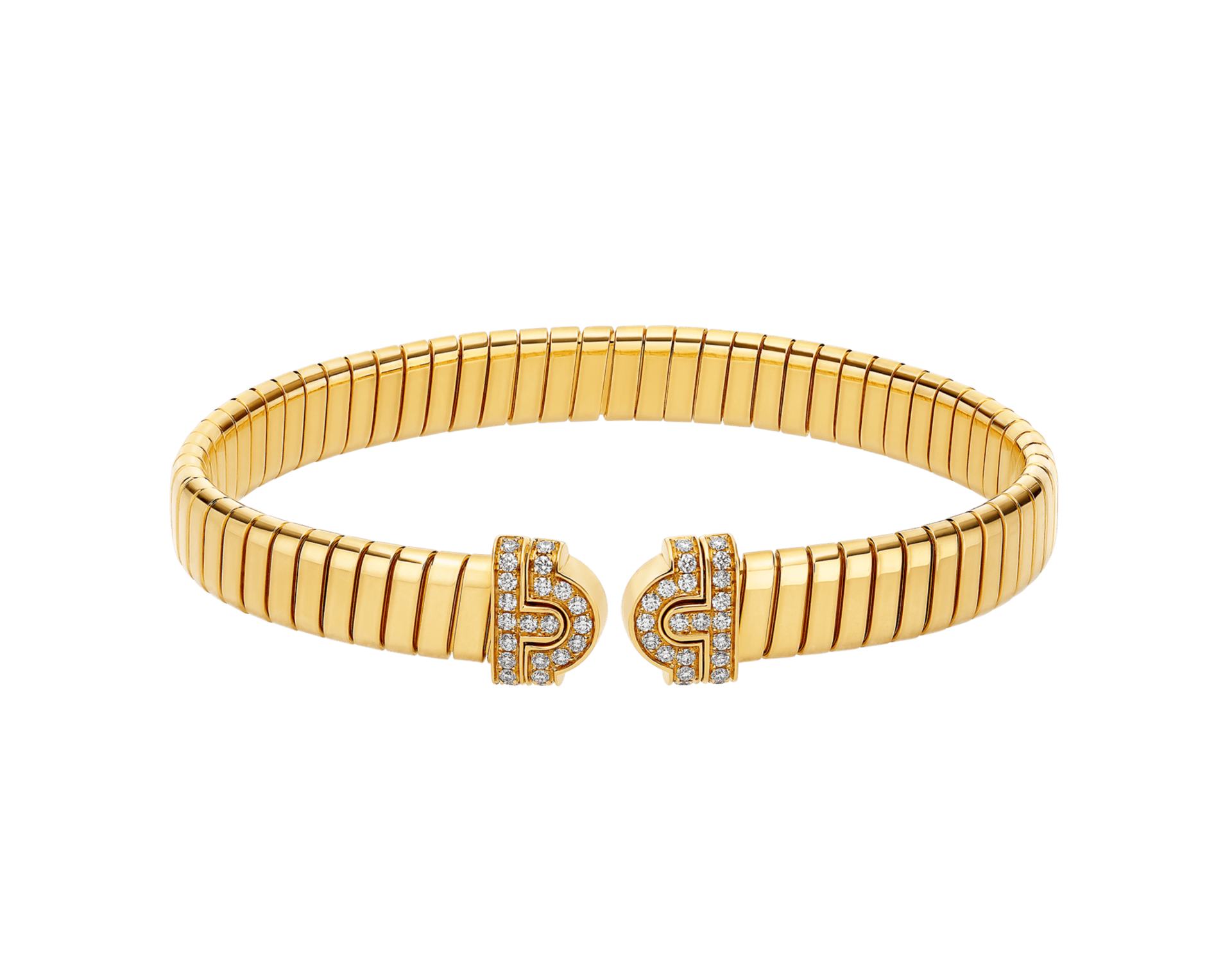 Carave Paris Serpenti Flex Diamond Open Cuff Bracelet