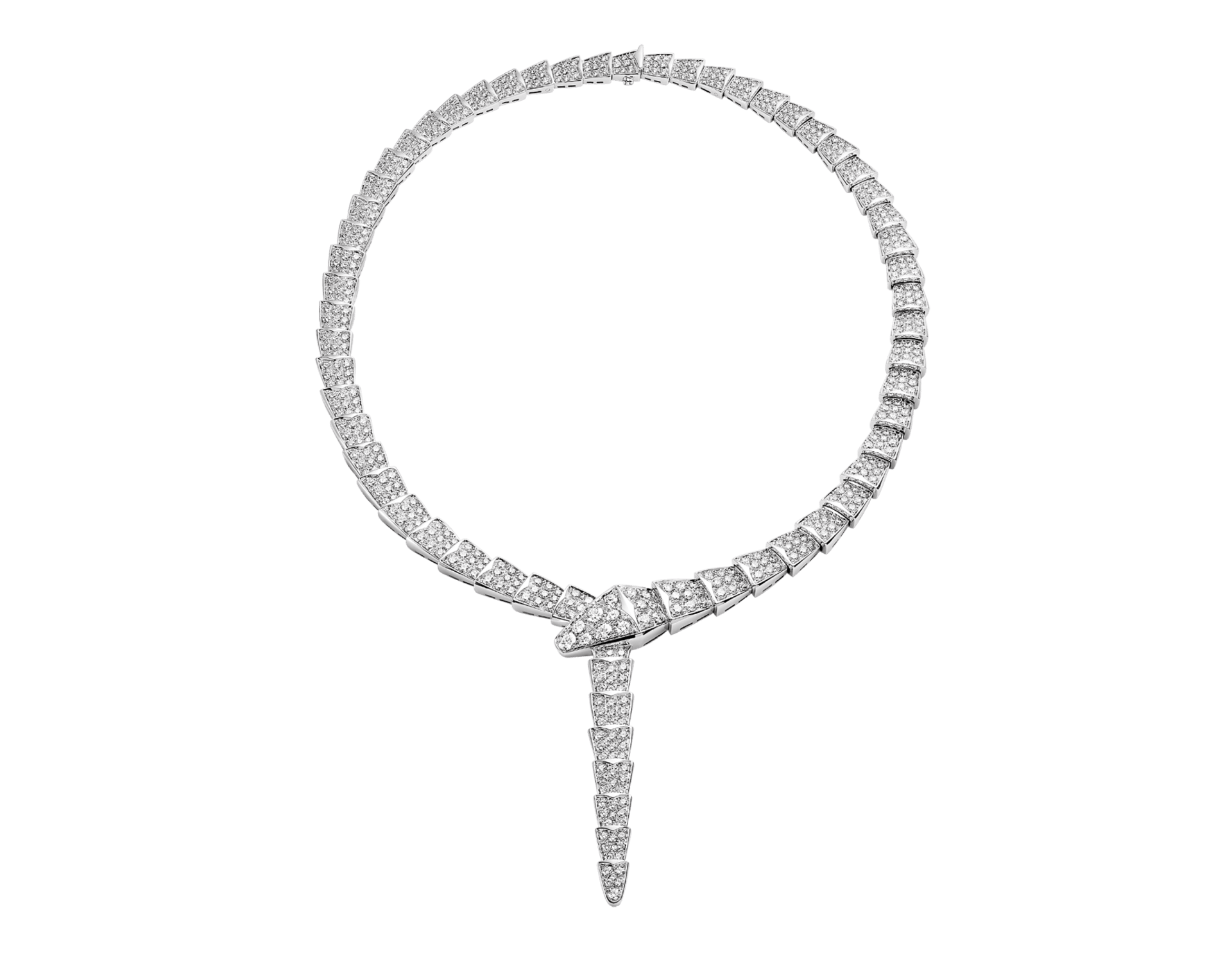 Carave Paris Serpenti Pavé Y-Drop Collar Necklace