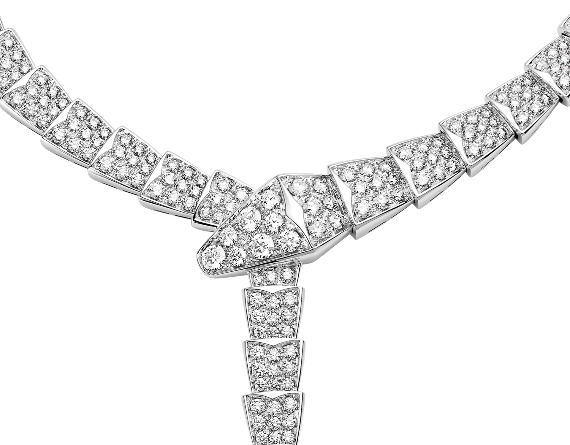 Carave Paris Serpenti Pavé Y-Drop Collar Necklace