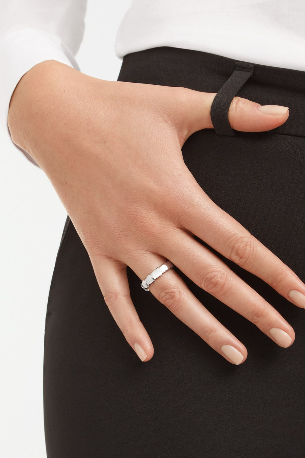 Carave Paris Serpenti Viper Flex Ring Silver