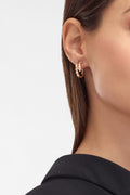 Carave Paris Serpenti Viper Mini Hoop Earrings in Yellow Gold
