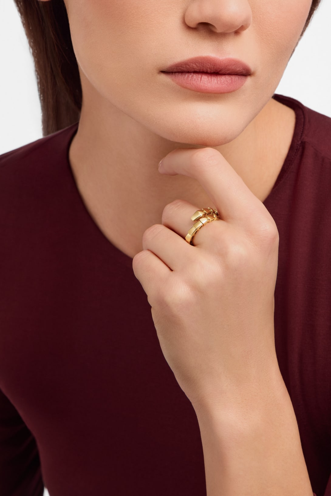Carave Paris Serpenti Viper Wrap Band Ring Gold