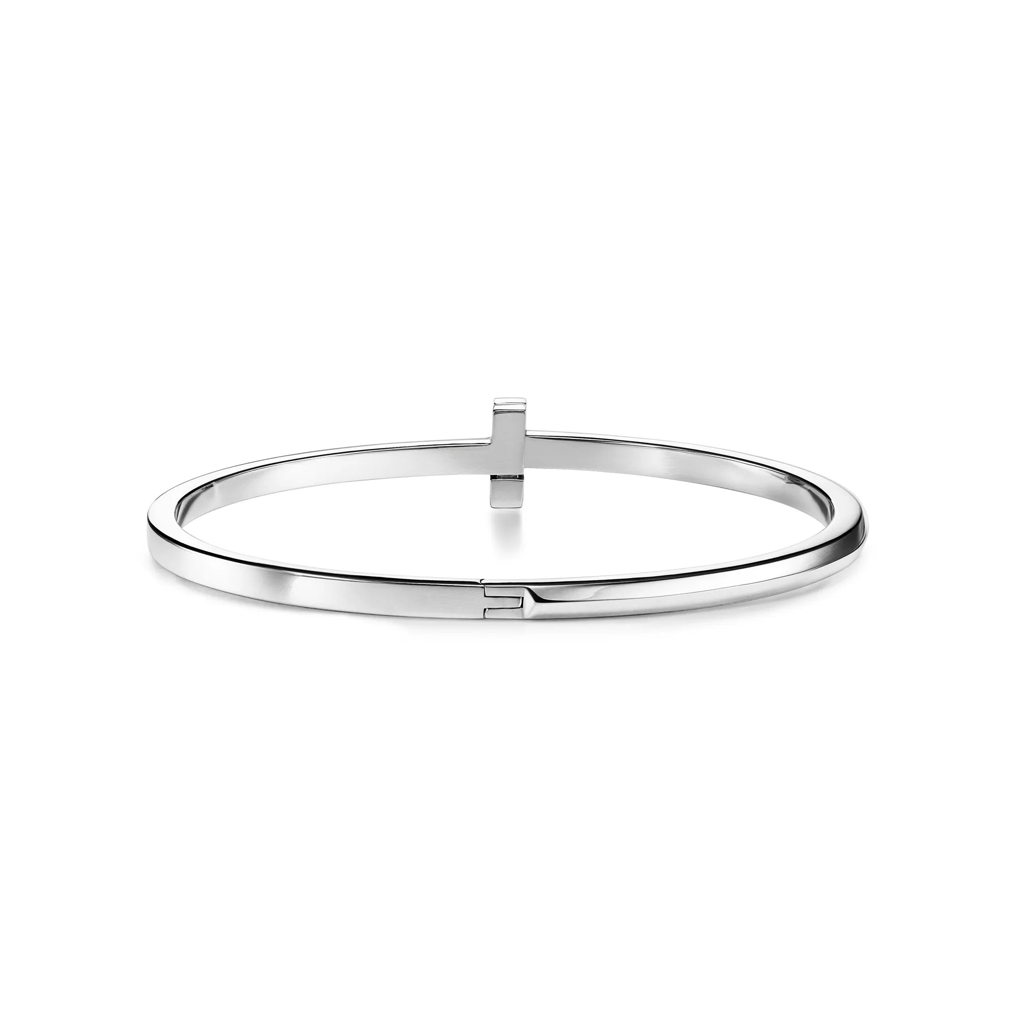 Carave Paris Signature T Bar White Gold Bracelet for Men