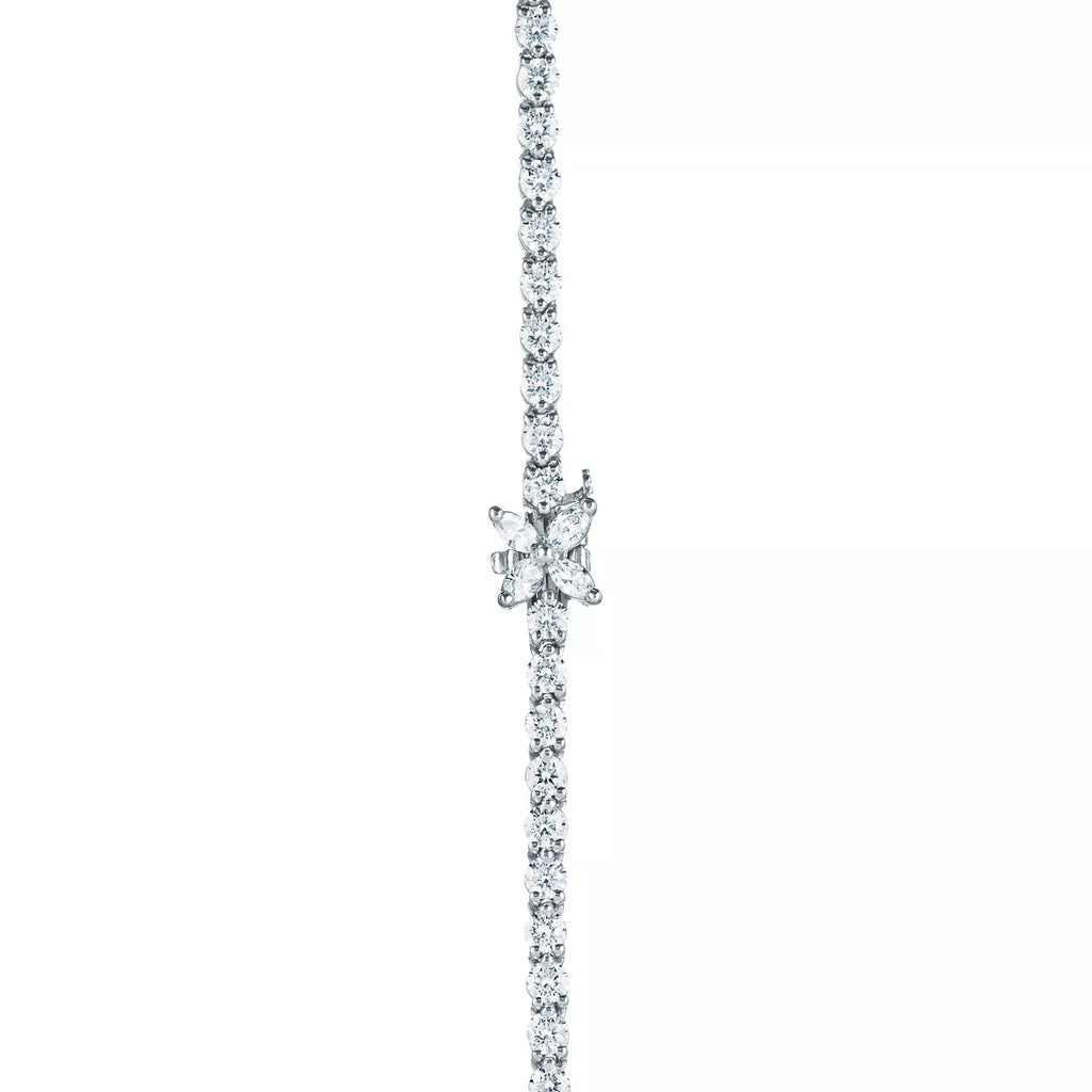 Carave Paris Silver Crystal Tennis Choker Necklace