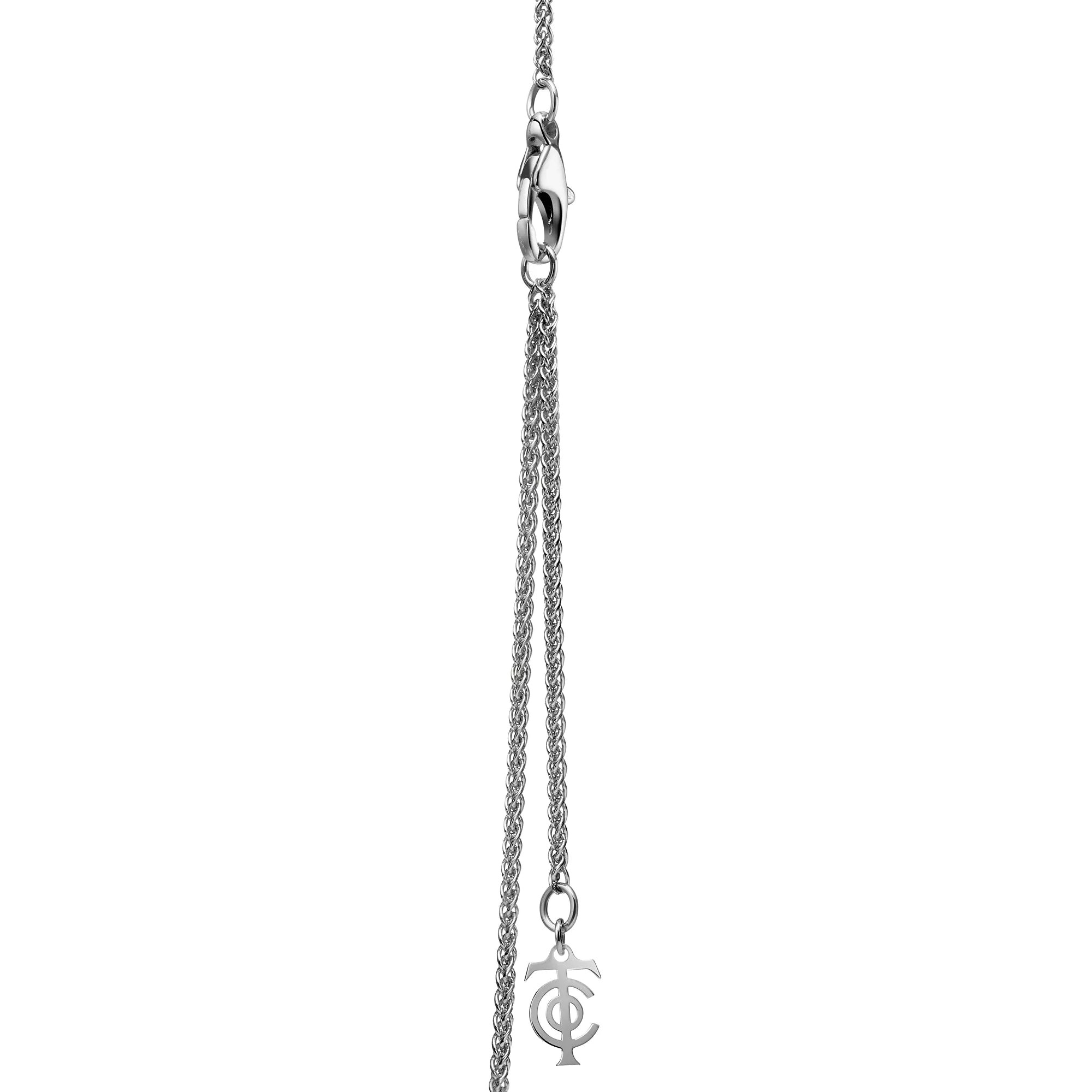 Carave Paris Silver Knot Key Pendant Necklace