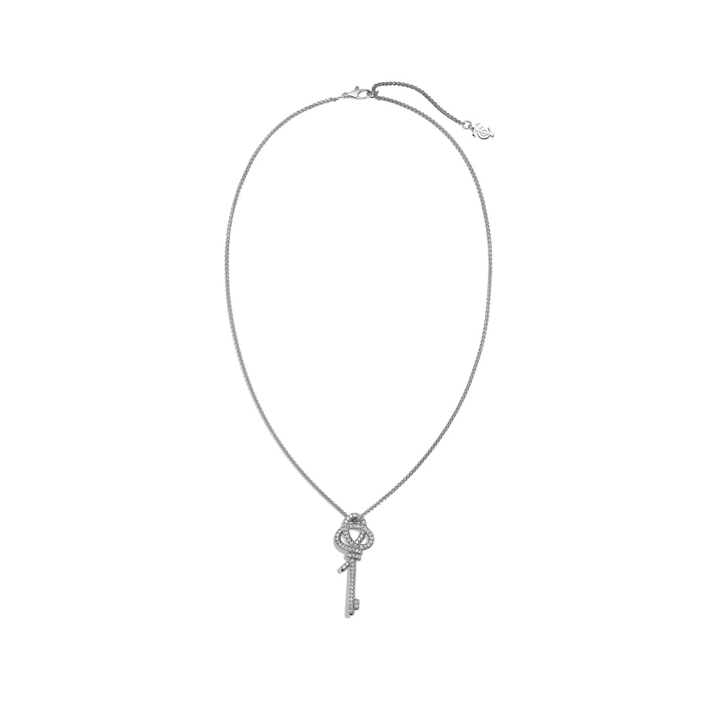 Carave Paris Silver Knot Key Pendant Necklace