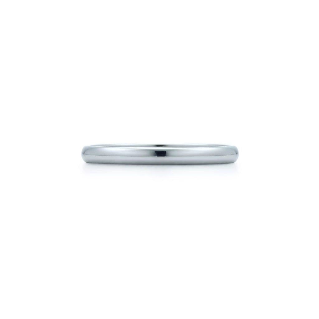 Carave Paris Slim Polished White Gold Band Ring