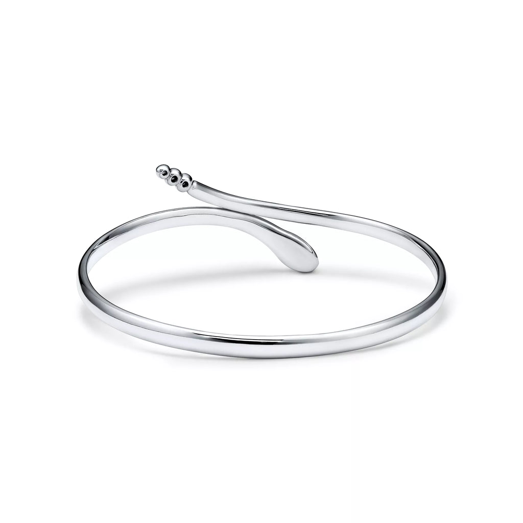Carave Paris Snake Inspired Silver Bangle Bracelet for Women