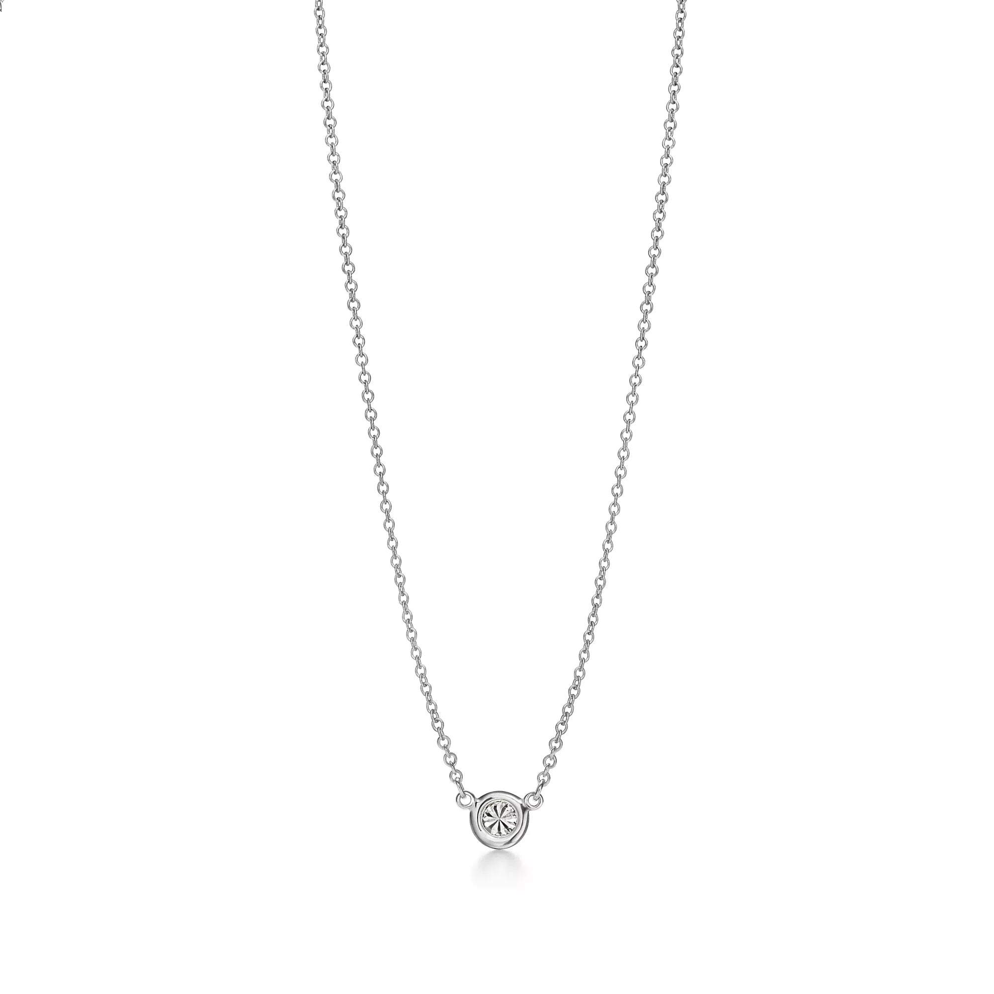 Carave Paris Solitaire Bezel Diamond Silver Necklace