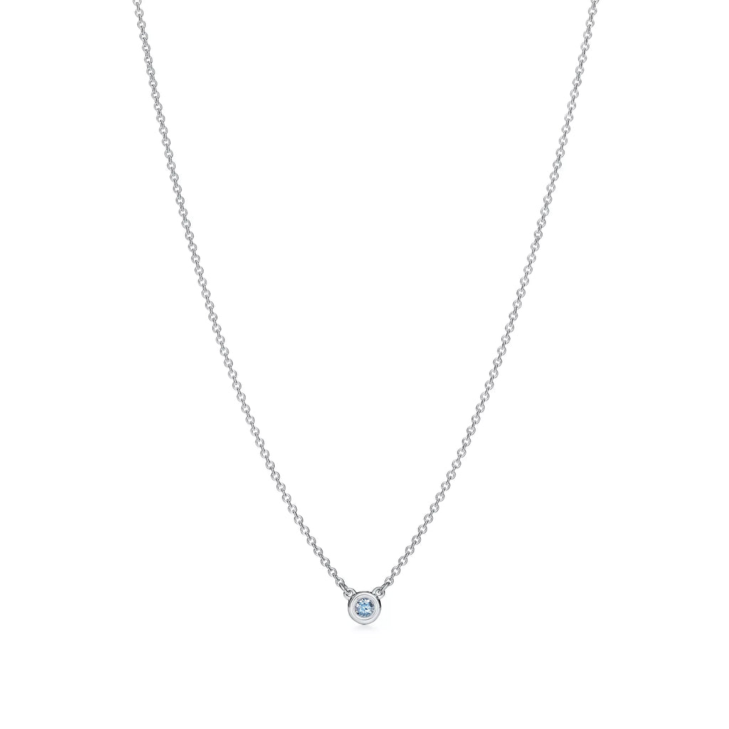 Carave Paris Solitaire Diamond Pendant Necklace in Silver