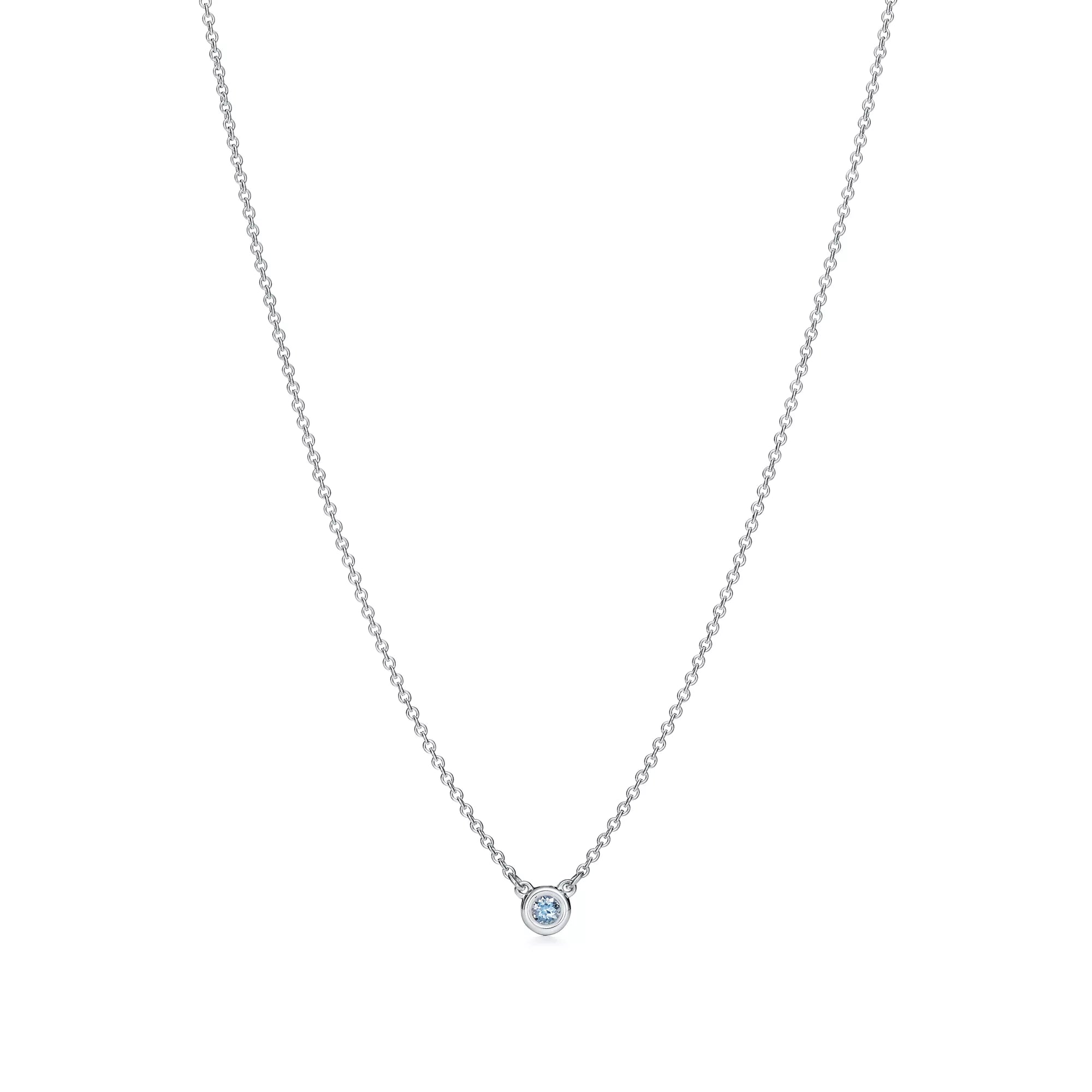 Carave Paris Solitaire Diamond Pendant Necklace in Silver