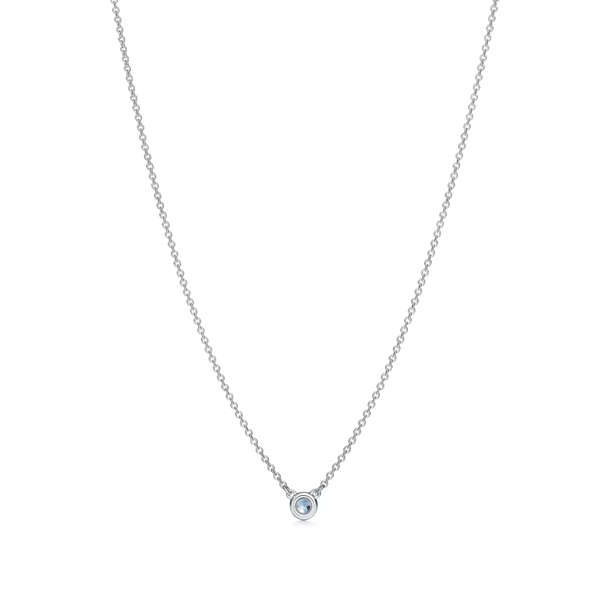 Carave Paris Solitaire Diamond Pendant Necklace in Silver