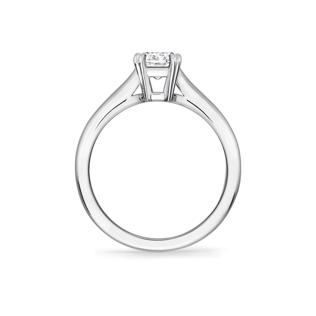 Carave Paris Solitaire Emerald Cut Diamond Engagement Ring