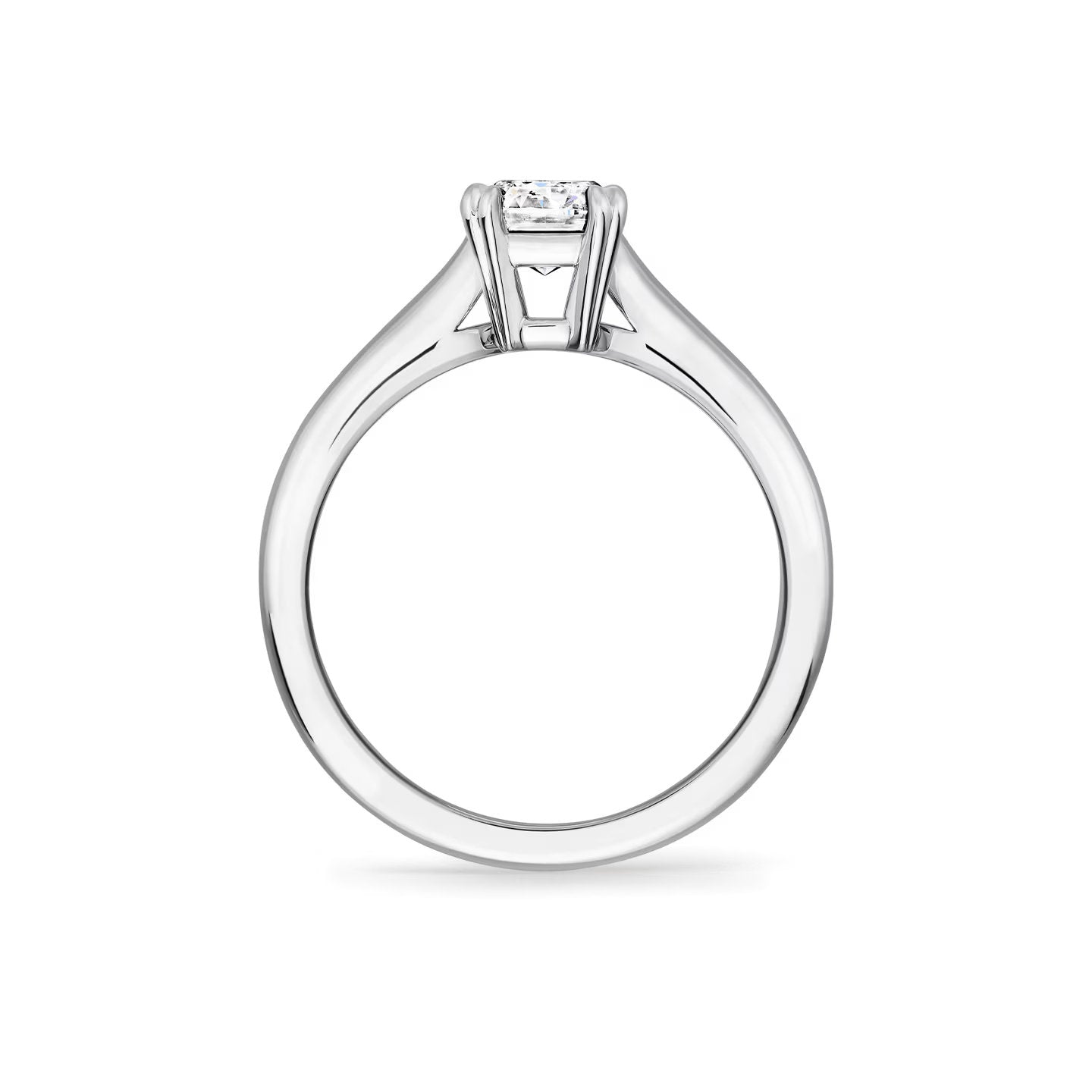 Carave Paris Solitaire Emerald Cut Diamond Engagement Ring