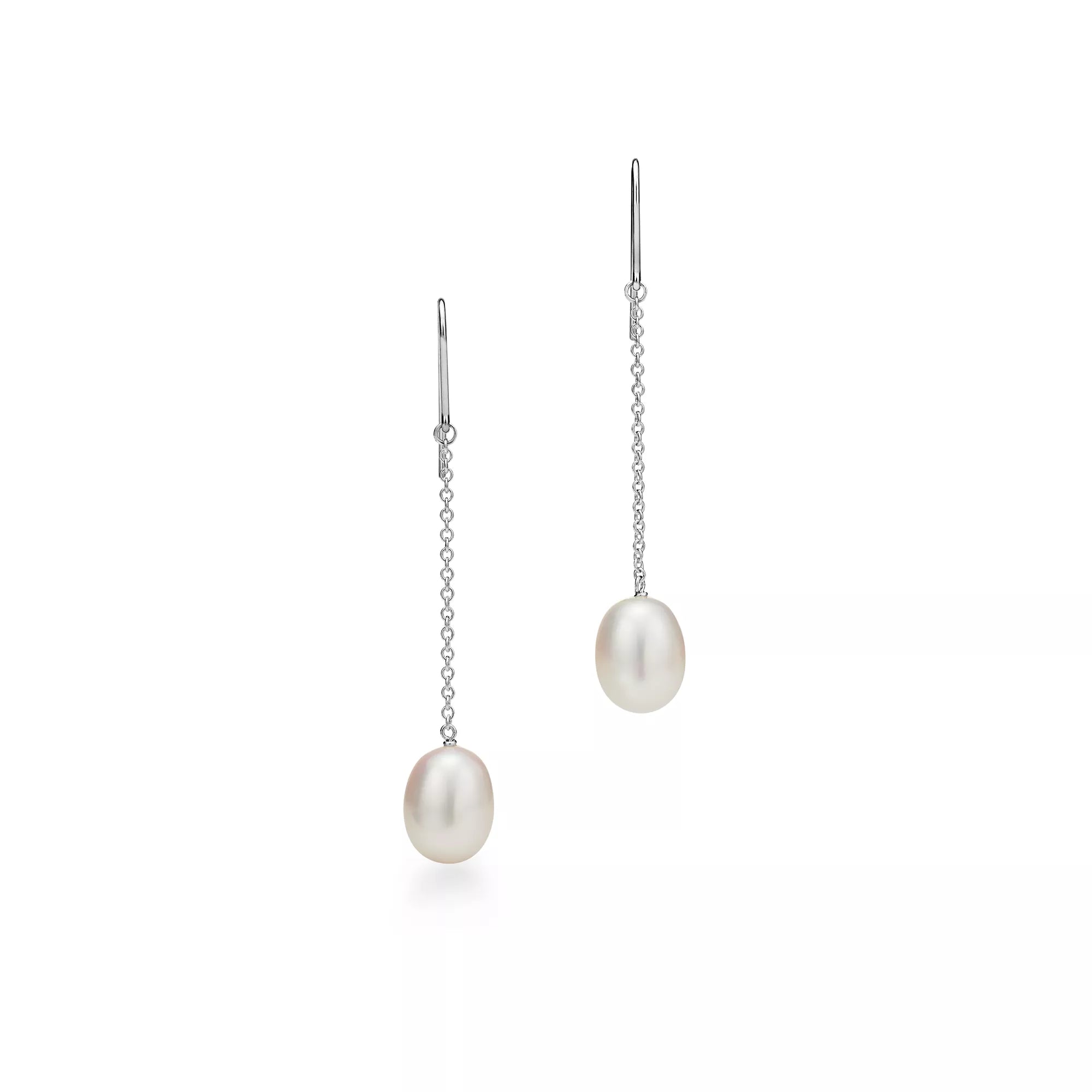 Carave Paris Solitaire Pearl Chain Drop Earring