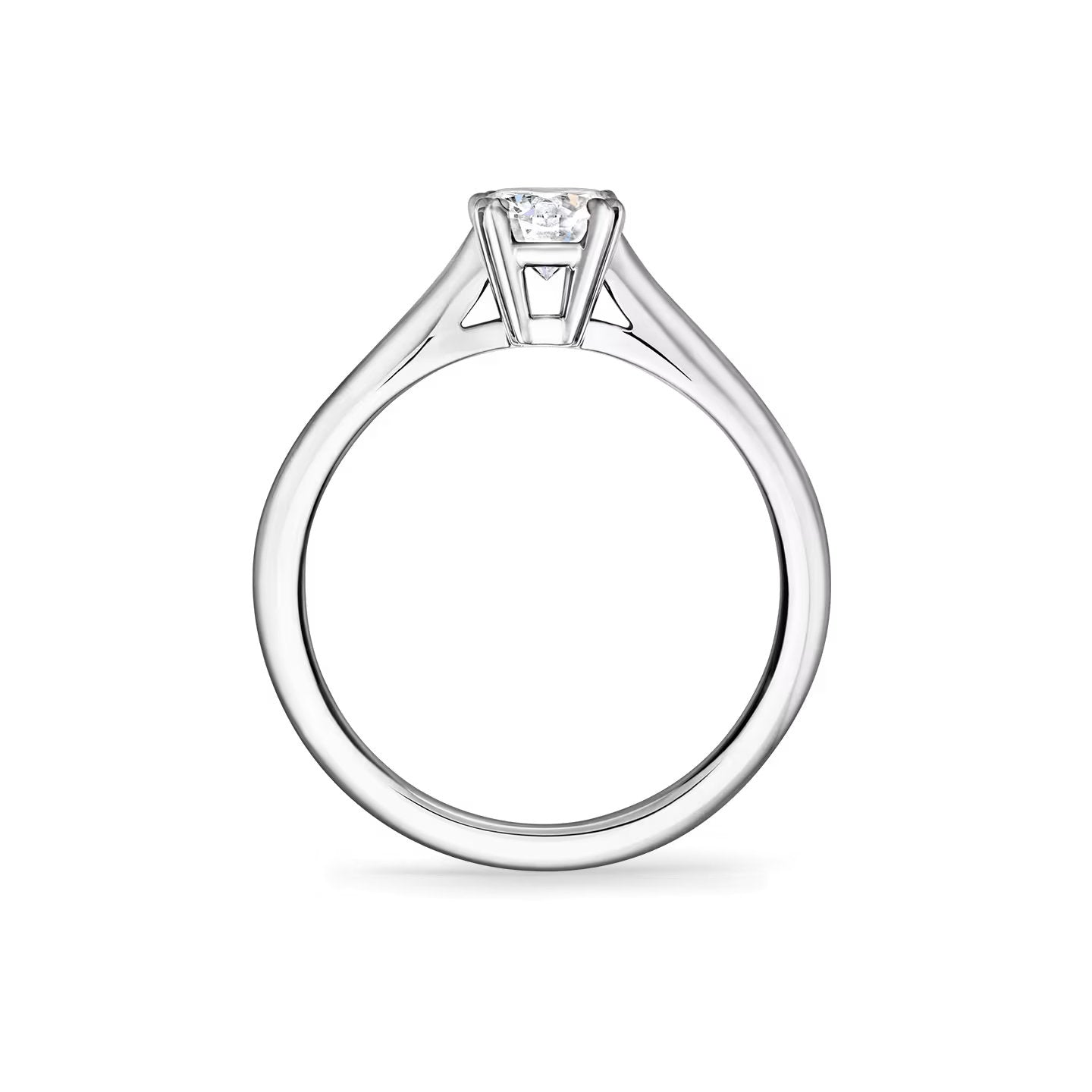 Carave Paris Solitaire Round Brilliant Diamond Engagement Ring