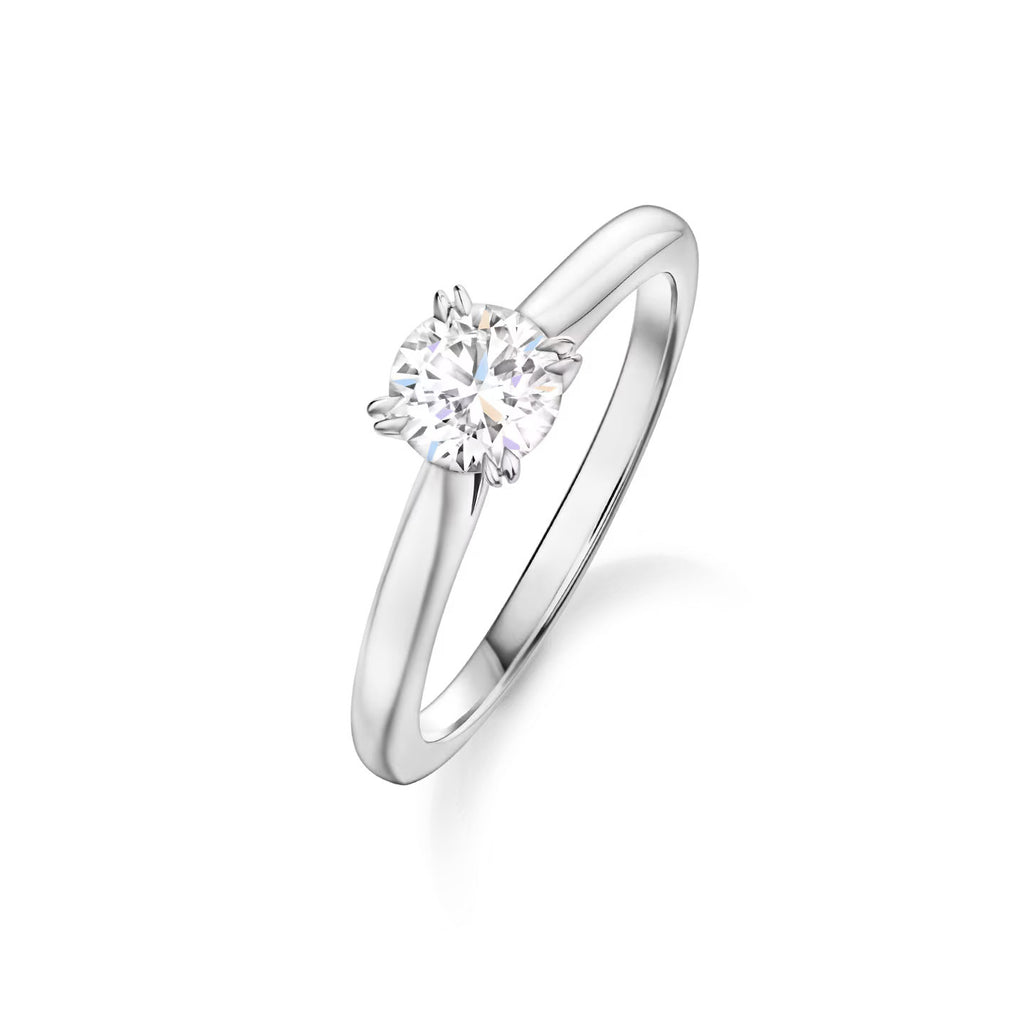Carave Paris Solitaire Round Brilliant Diamond Engagement Ring