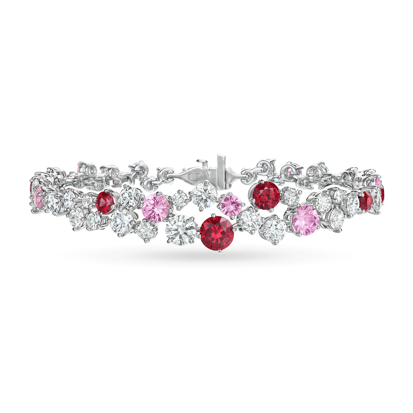 Carave Paris Sparkling Cluster Sapphire & Aqua Diamond Bracelet