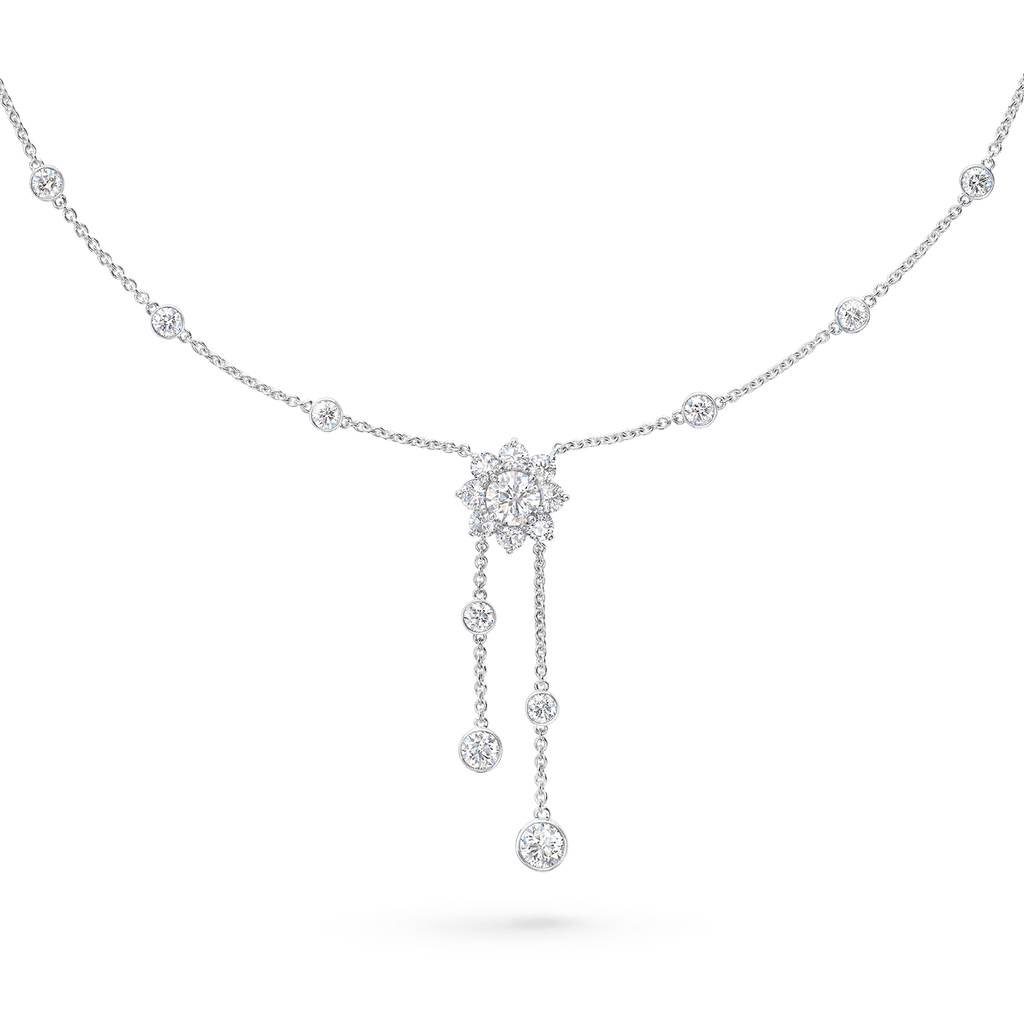 Carave Paris Sunflower Diamond Drop Necklace