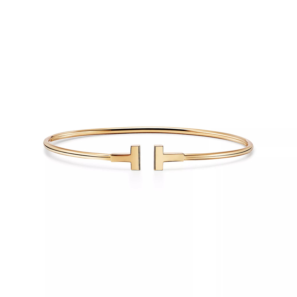 Carave Paris T Wire Gold Cuff Bracelet