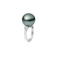 Carave Paris Tahitian Pearl & Diamond Solitaire Ring