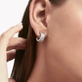 Carave Paris Textured Diamond Huggie Earrings