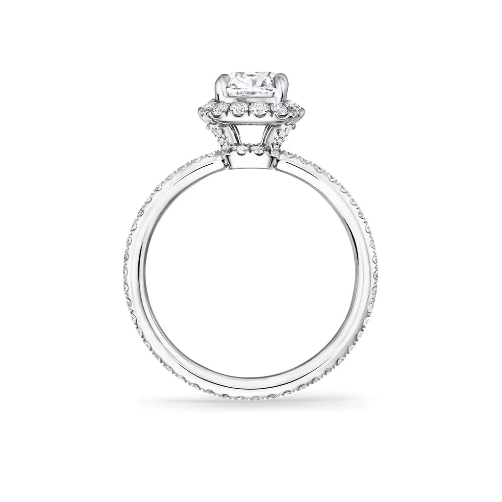 Carave Paris The One Cushion Cut Diamond Micropavé Engagement Ring