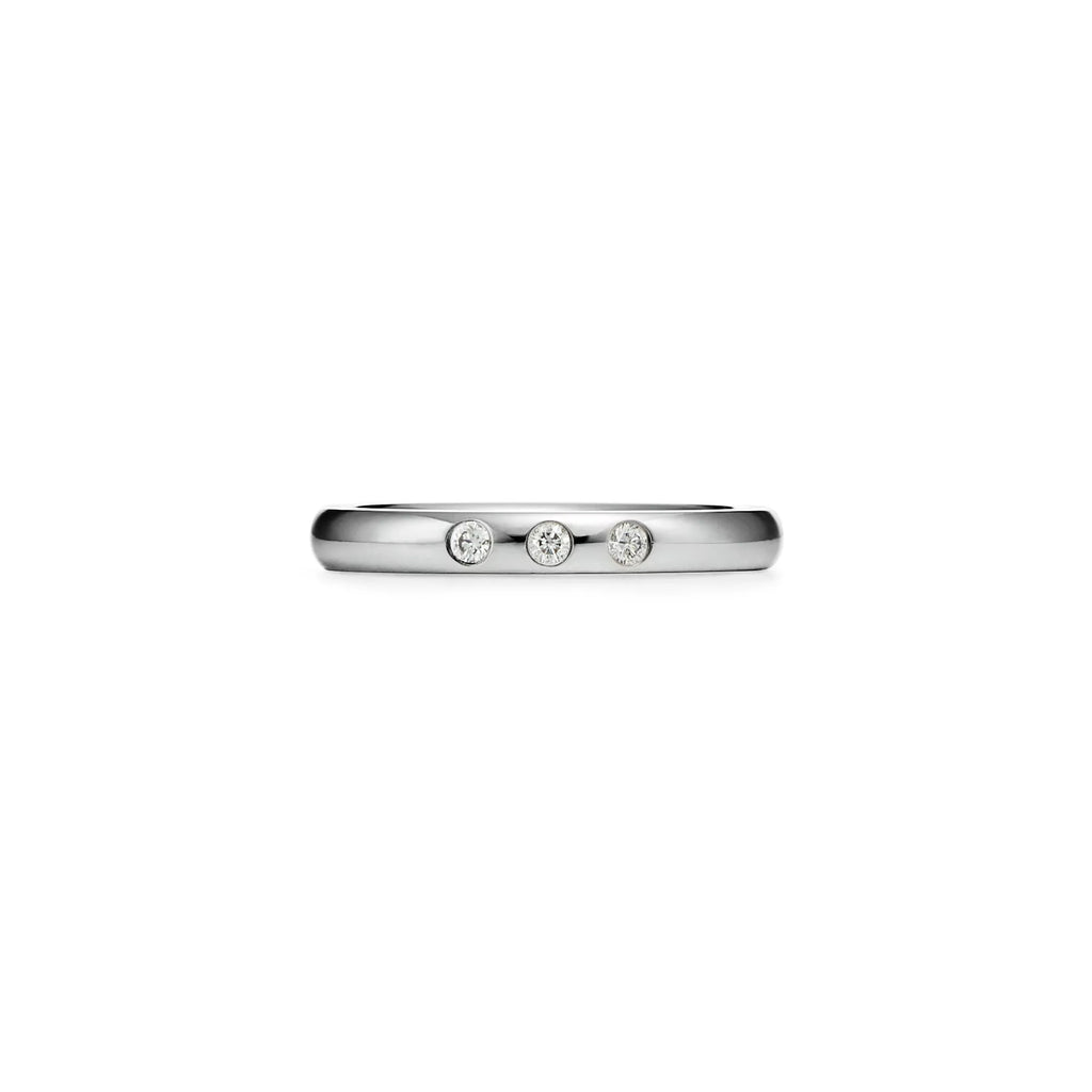 Carave Paris Three Stone Bezel Diamond Band Ring
