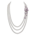 Carave Paris Three-Strand Pearl Rose Necklace