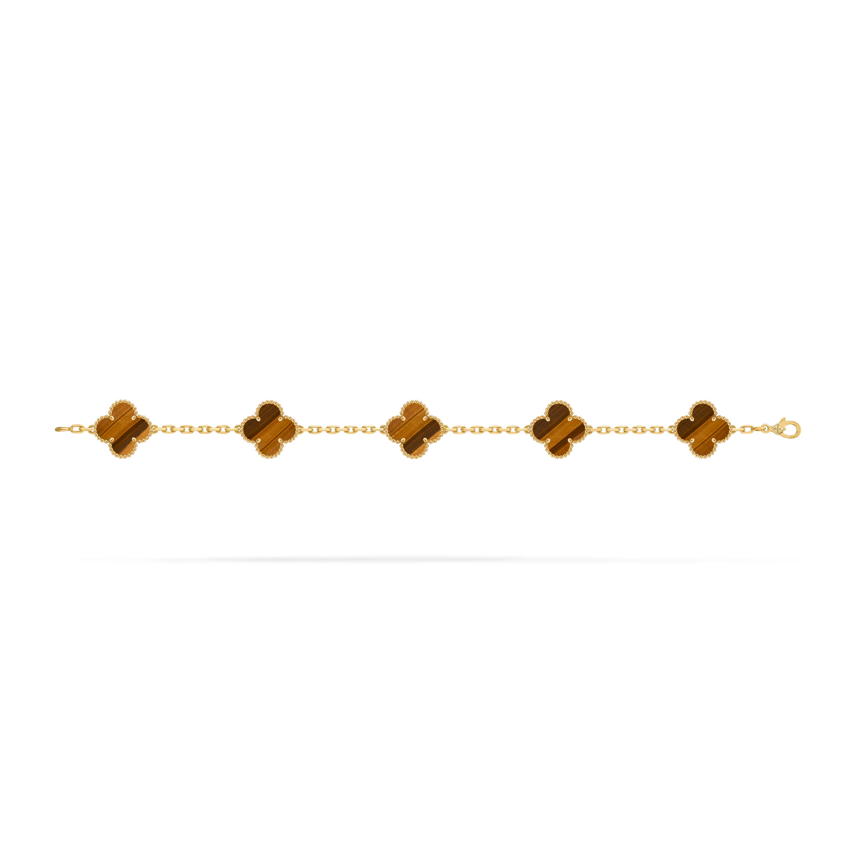 Carave Paris Tiger Eye Alhambra Motif Bracelet