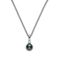 Carave Paris Timeless Black Pearl Solitaire Pendant Necklace