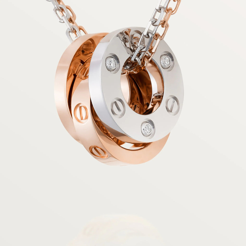 Carave Paris Trinity Love Circle Pendant Necklace