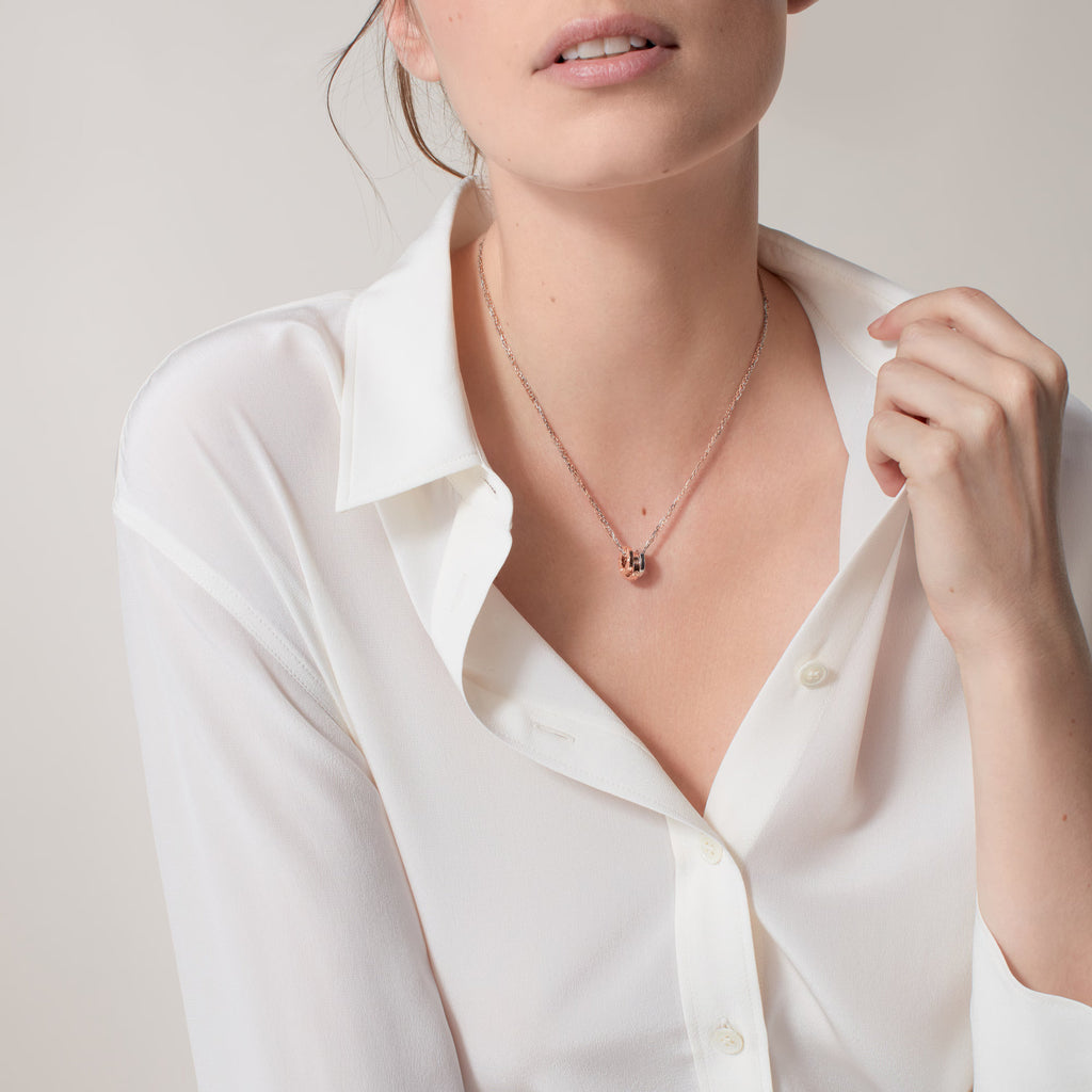 Carave Paris Trinity Love Circle Pendant Necklace