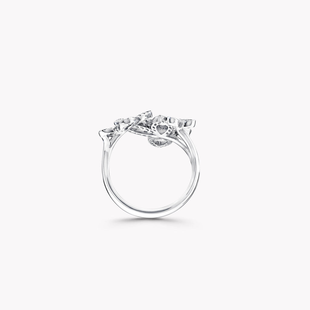 Carave Paris Triple Butterfly Diamond Open Ring