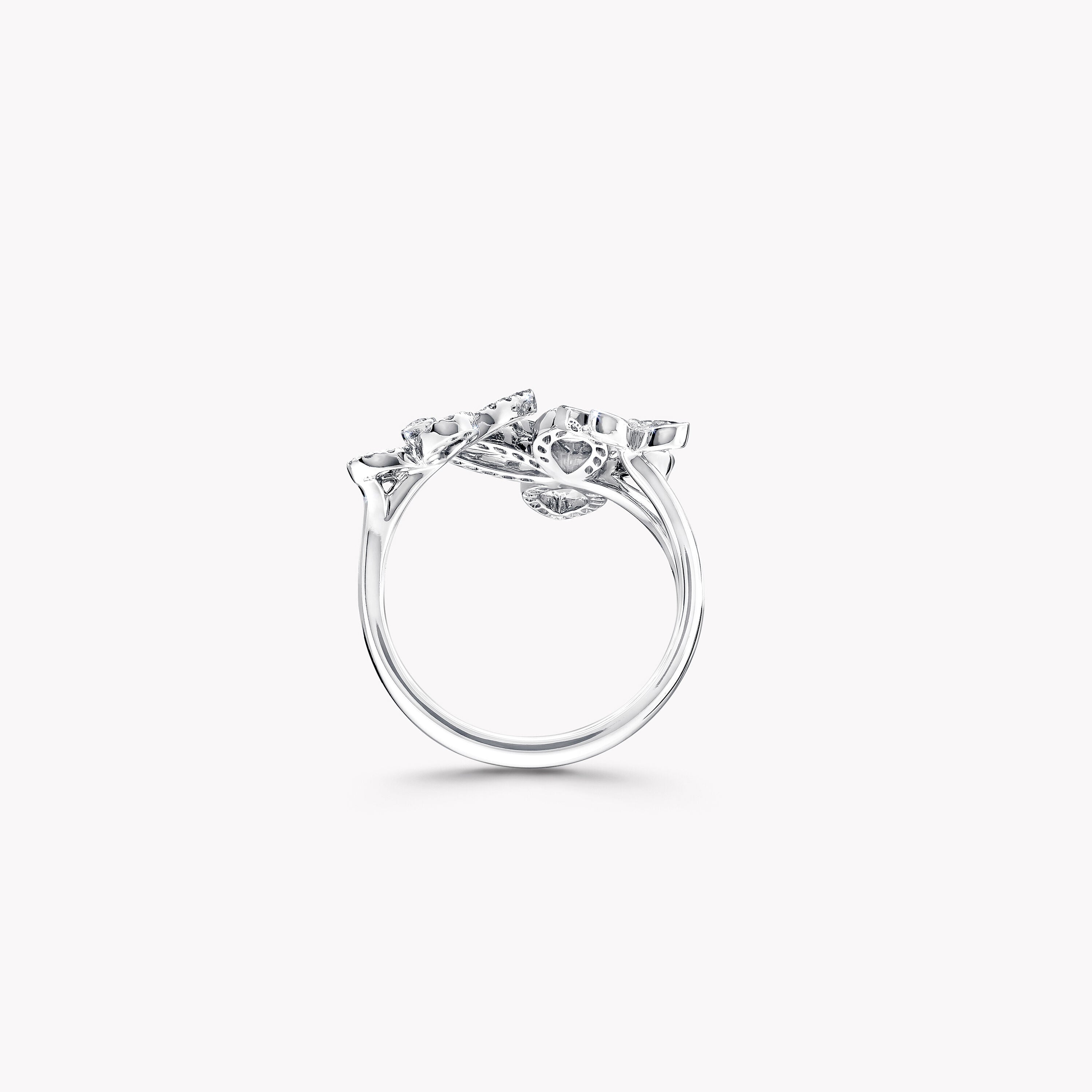 Carave Paris Triple Butterfly Diamond Open Ring