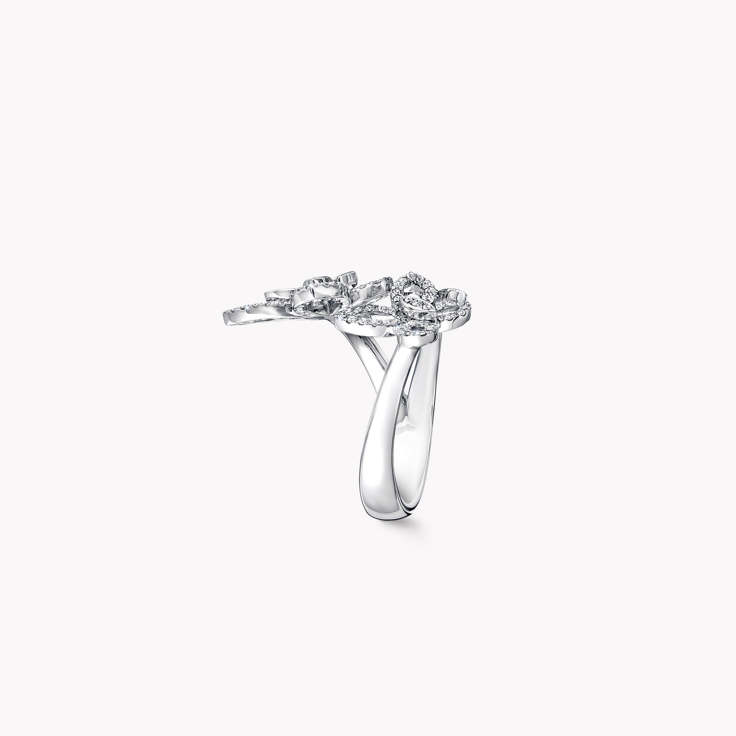 Carave Paris Triple Butterfly Diamond Open Ring