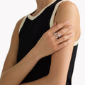 Carave Paris Triple Butterfly Diamond Open Ring
